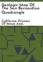 Geologic map of the San Bernardino quadrangle